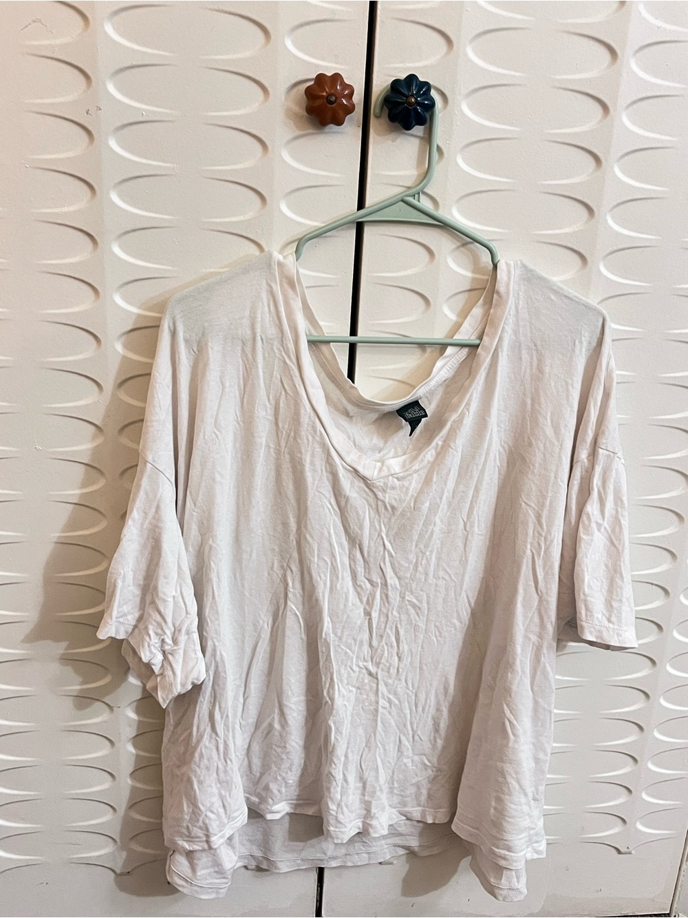 Wild Fable Women’s XL White Relaxed Fit High Low Hem T-Shirt